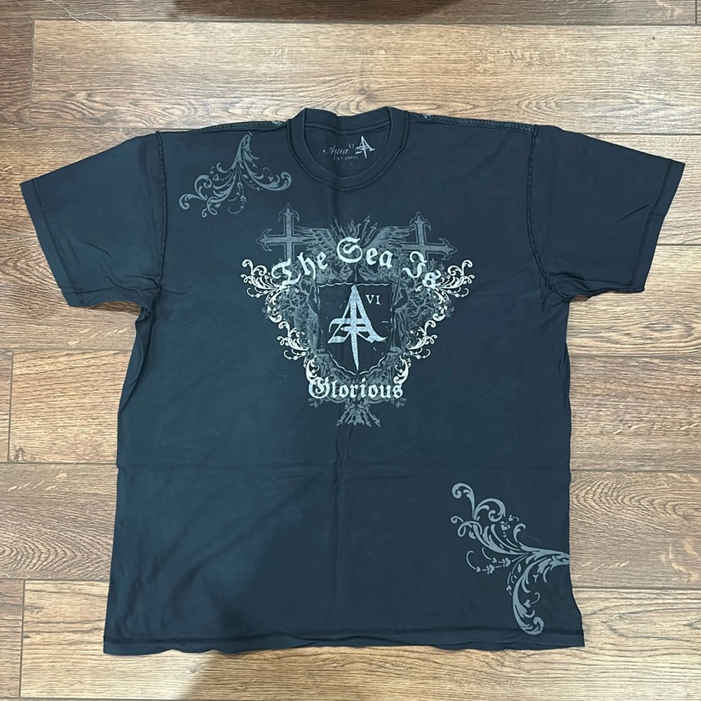Aqua Designer Short Sleeve T-Shirt